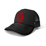 Gorra Negra Escudo Perú Rojo