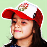 Gorra Junior Escudo Perú Degradé Rojo