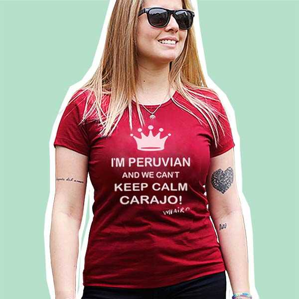 Polo Mujer Keep Calm Perú