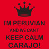 Polera Keep Calm Perú (Unisex)
