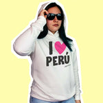 Polera con Capucha I Love Peru (Unisex)