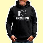 Polera con Capucha I Love Arequipa (Unisex)
